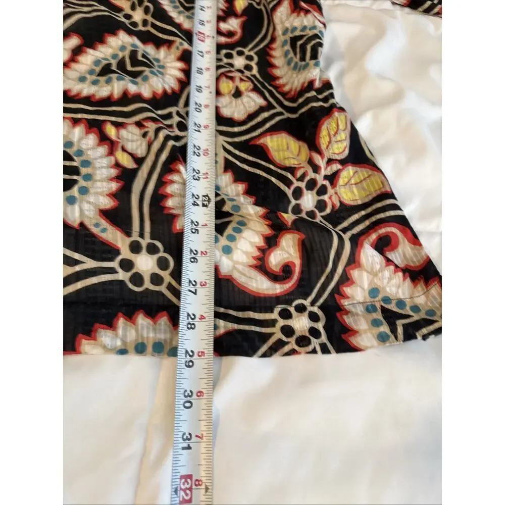 Tommy Hilfiger‎ Paisley Sheer Tunic 3/4 Sleeves 2x - Picture 9 of 11
